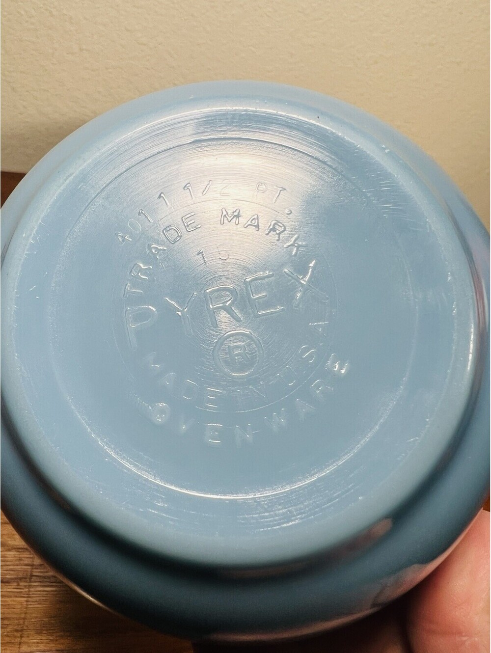 Vintage Pyrex Delphite Bluebelle Nesting Bowls 401 403 HTF - Picture 7 of 15